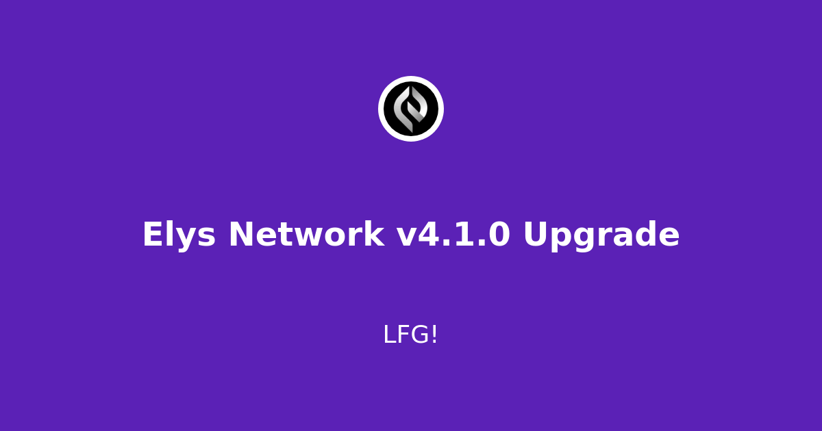 Elys Network v4.1.0 Upgrade | Polkachu